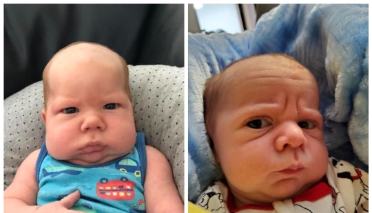22 funny photos of babies with strikingly adult faces