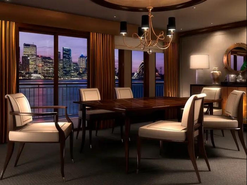 An apartment on the Utopia ship is the most luxurious way to travel
