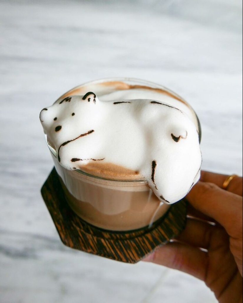 This Woman Creates Captivating Coffee Art And It’s Too Cute To Drink