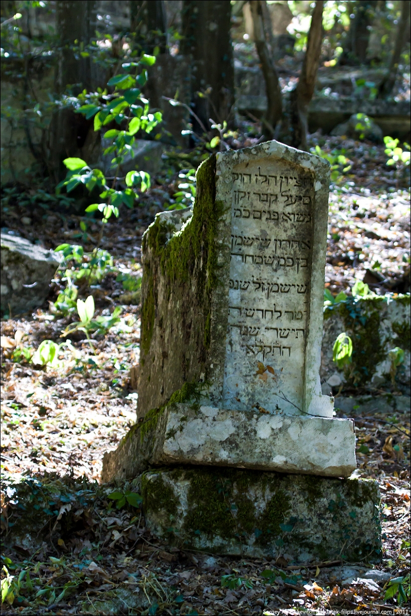 The ancient Karaite cemetery in Iosafatovoj valley