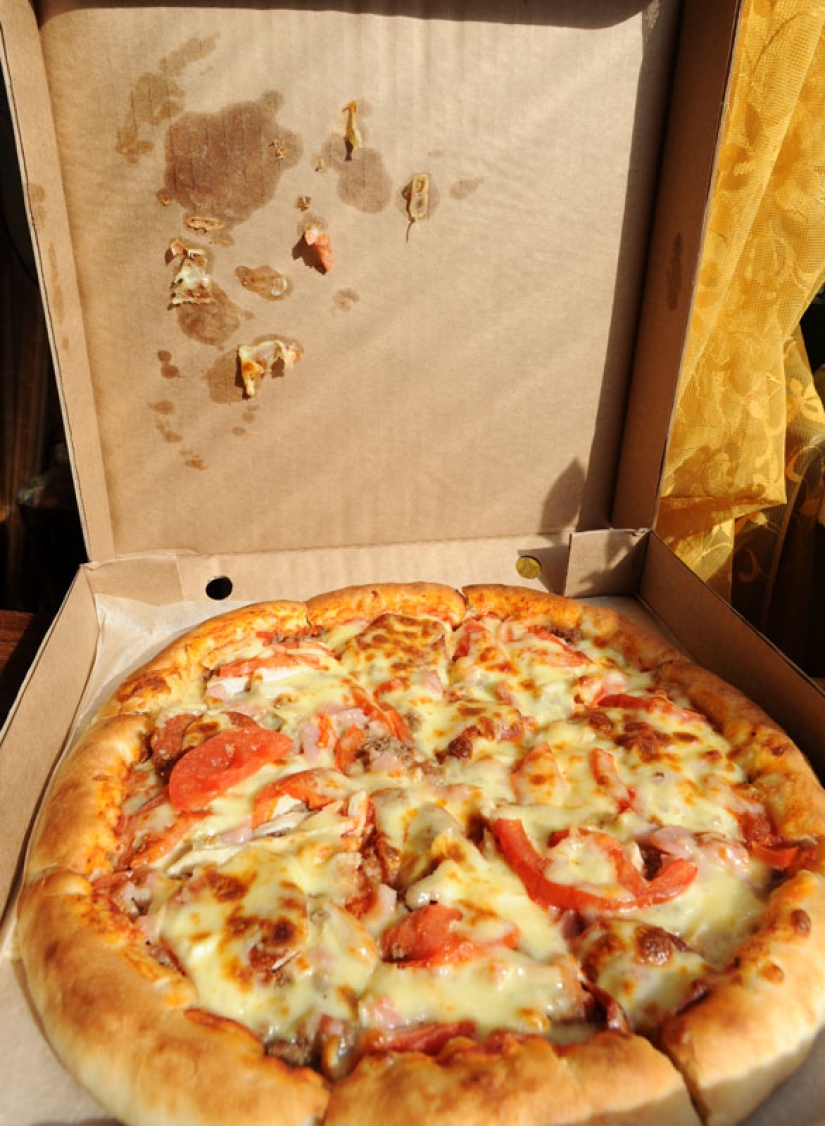 The truth about the quality of food in Moscow: Pizza from Uncle Sam
