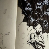 The artist has depicted mental disorders in a series of illustrations
