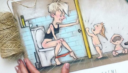 10 increíbles dibujos sobre la vida cotidiana de los rusos mamás