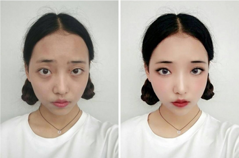 11 photos of Asian girls before and after FaceTune - Pictolic