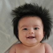 15 lindo de los niños que nacen con cabello hermoso