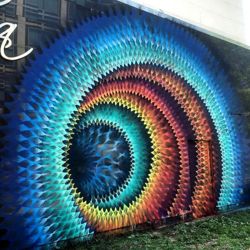 18 cool street art works that open up a portal to another world