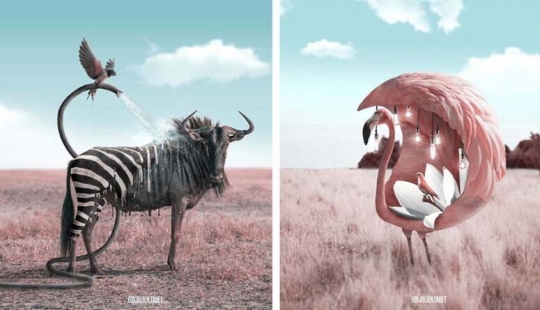 18 de criaturas fantásticas artista digital francés Julien Taba