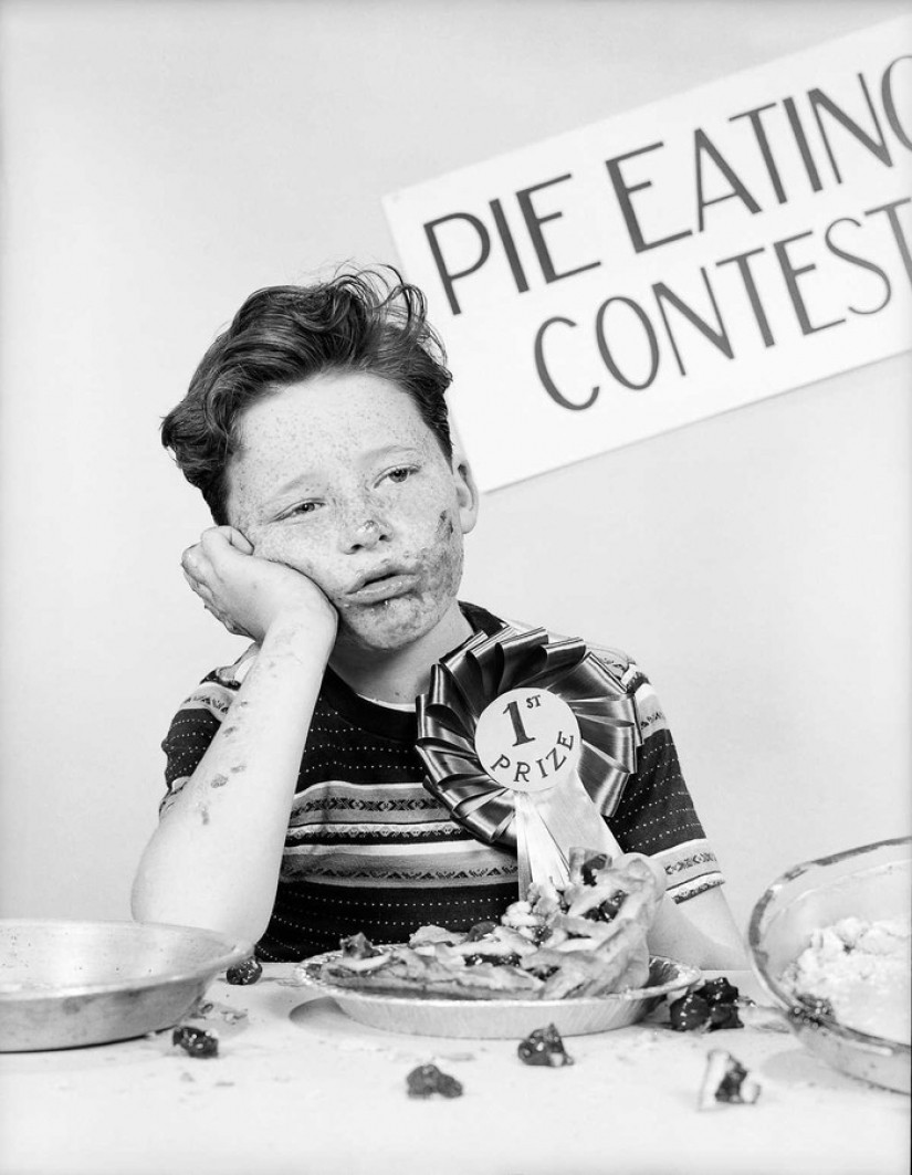 1915-1987 years: competitions in speed eating of food