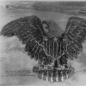 1917-1918 years: a large-scale group Patriotic photo Arthur Mola