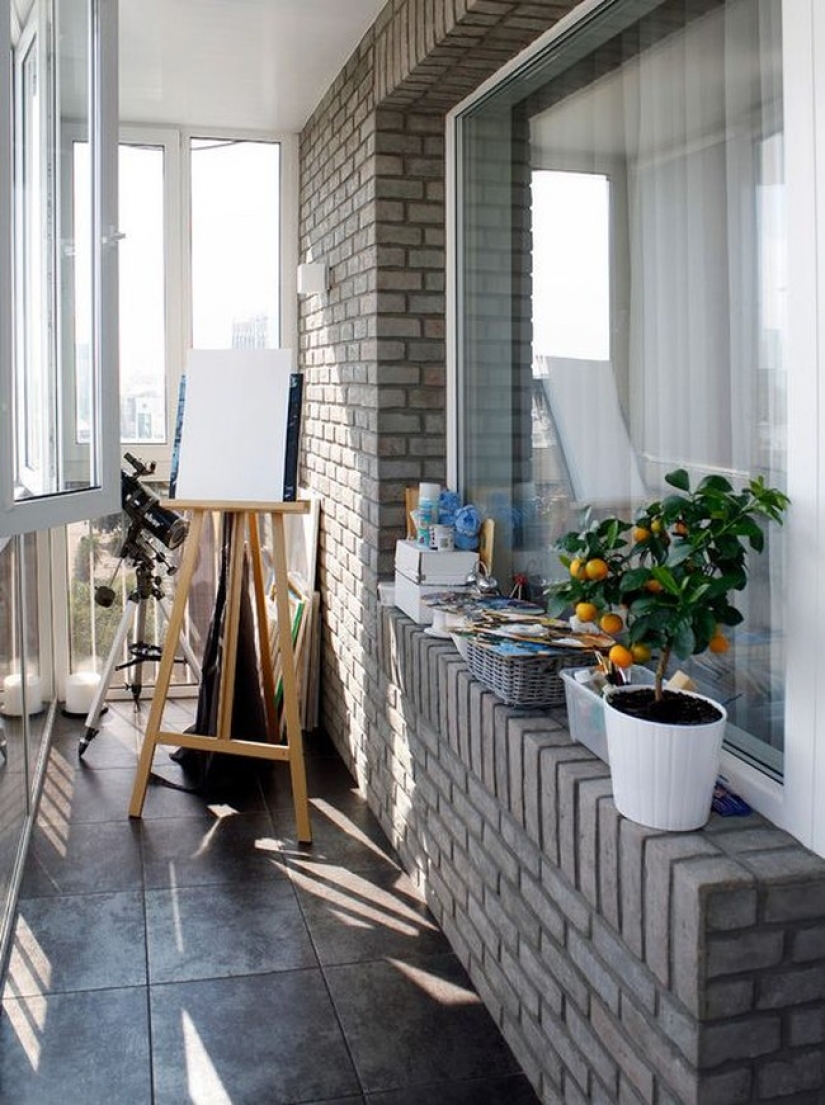 20 ideas of how to turn a small balcony area to relax