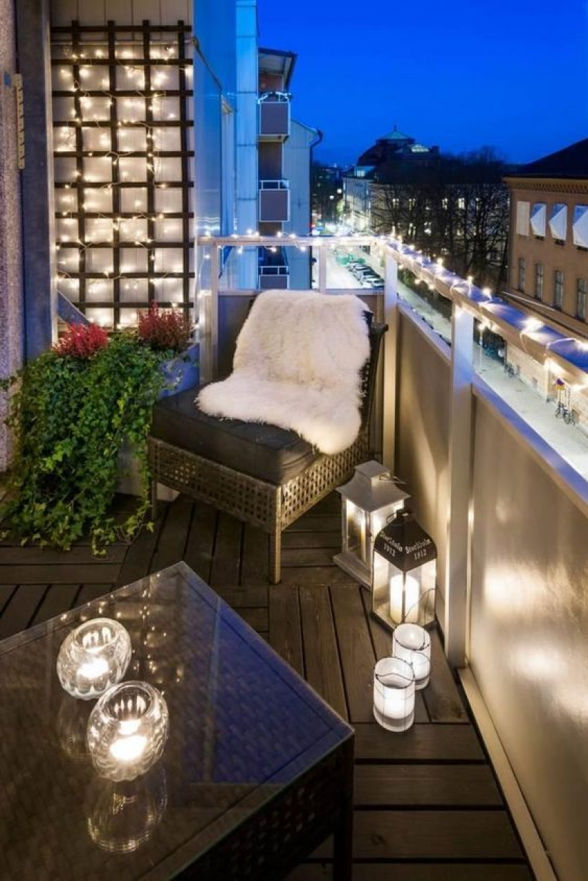 20 ideas sobre cómo decorar un balcón para el año nuevo
