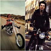 20 photos of celebrities of the twentieth century motorcycles