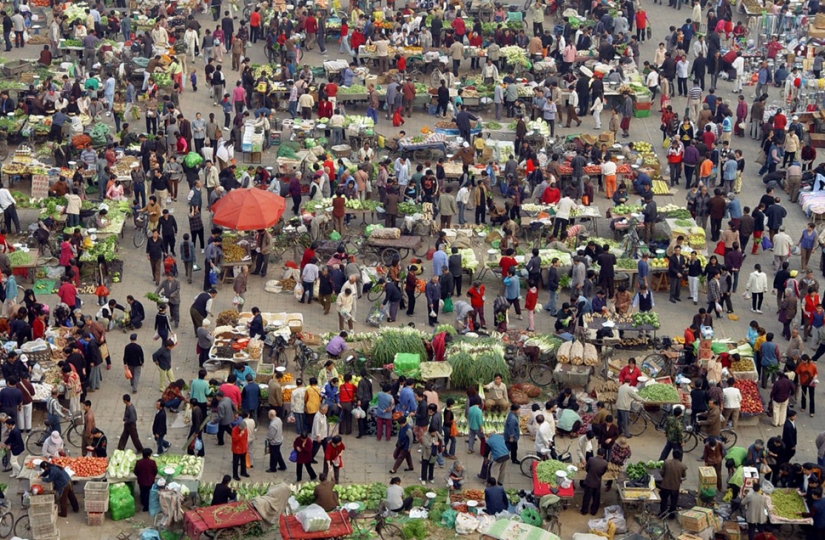 23 impactantes fotos de cómo muchas personas en China