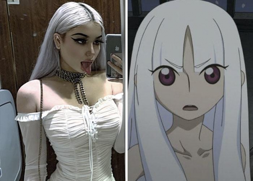 25 anime characters and their counterparts in real life