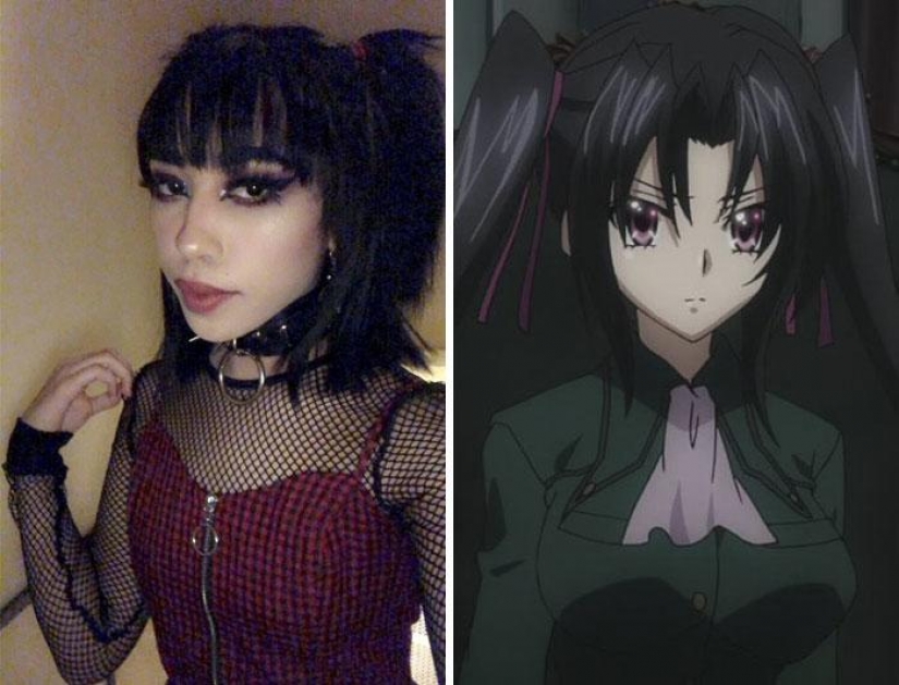 25 anime characters and their counterparts in real life