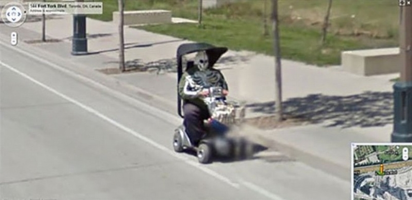 25 de el más loco de los tiros por las cámaras de Google Street View