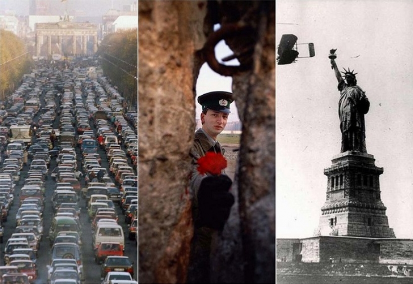 25 pictures representing significant events in human history from an unusual angle