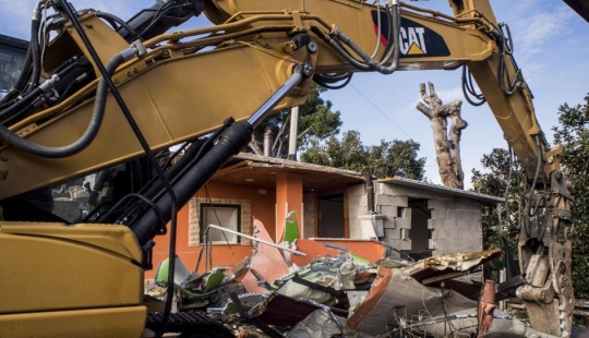 A confiscar y destruir: en Italia, la demolición de la Villa Roma familia de la mafia