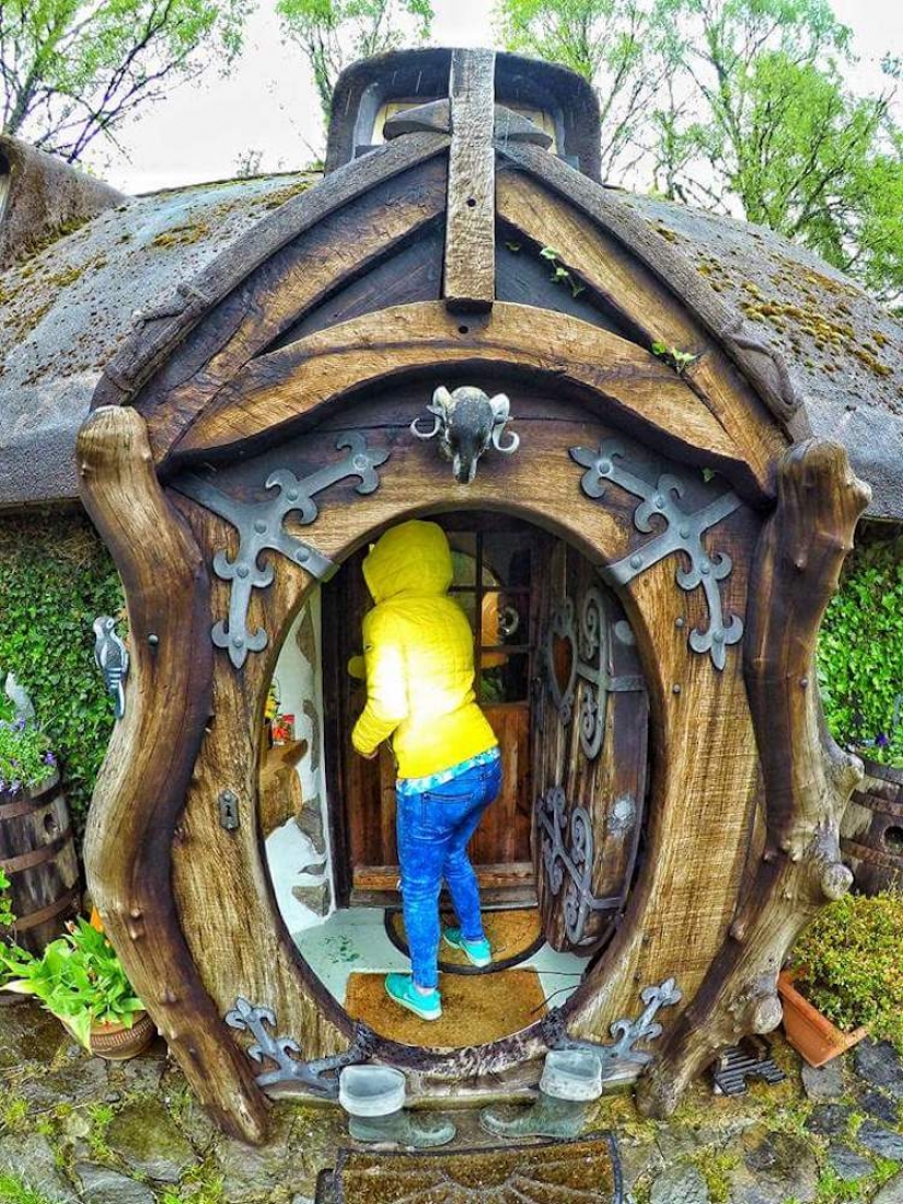 A fan of Tolkien built the hobbit house and lived 20 years in it