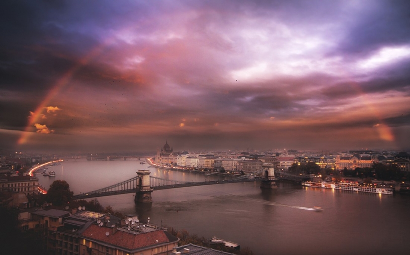 A riesgo de su vida para las fotos: 25 fotos de Budapest desde una altura