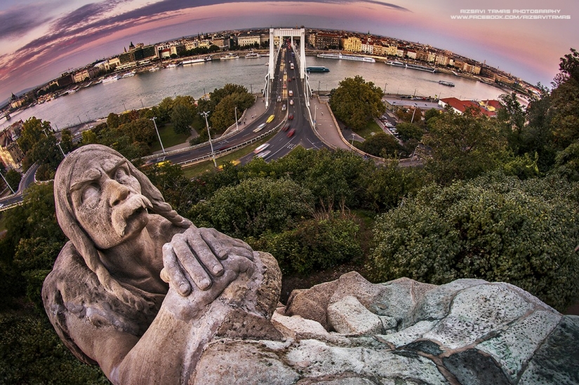 A riesgo de su vida para las fotos: 25 fotos de Budapest desde una altura