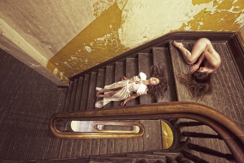 A terrible beauty: photographer transforms abandoned places in the dark and erotic fantasies