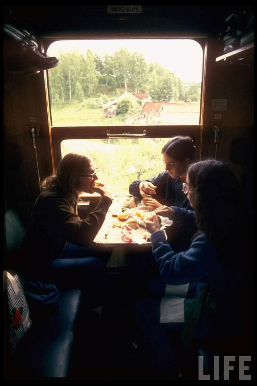 A trip to Europe in 1970 on the train