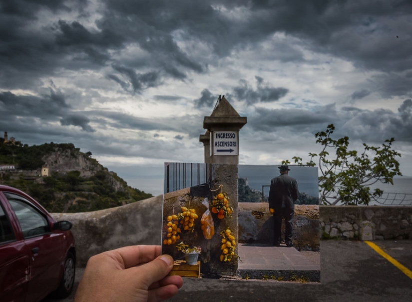 A window to the past: a resident of Baku combines old photos with modern types