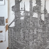 A world on paper: the Briton creates incredible landscapes in pen