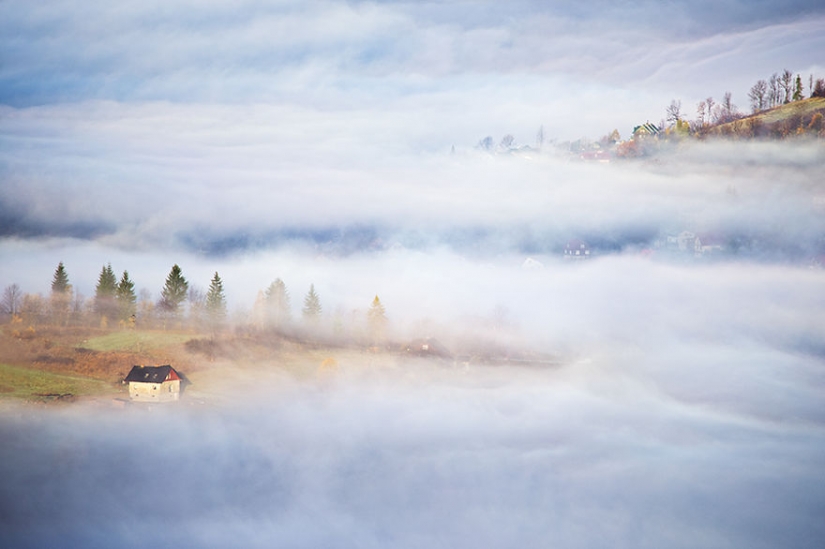 Amazing scenery in the arms of fog