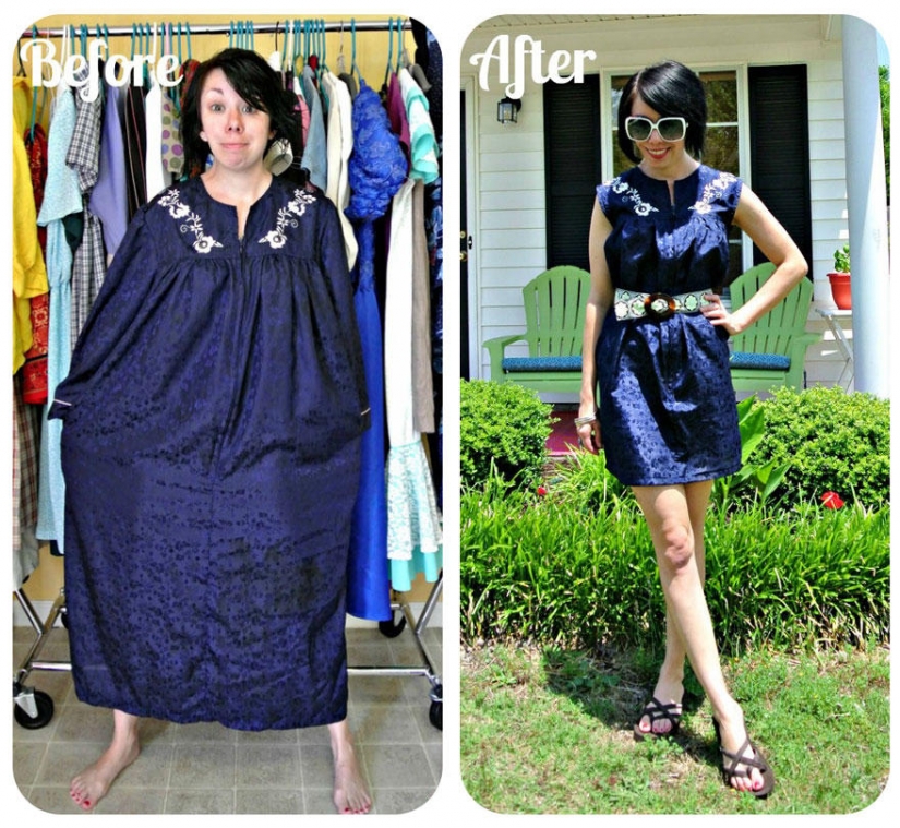 Antes y después: la increíble transformación de ropa de segunda mano