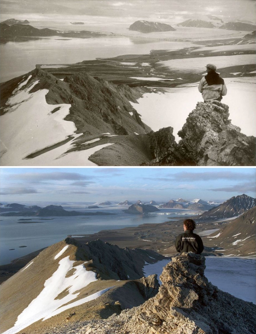 As melting the Arctic: an impressive comparison shots of the XX century and modern