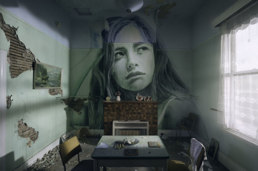 Belleza efímera: los retratos de las mujeres en las casas abandonadas