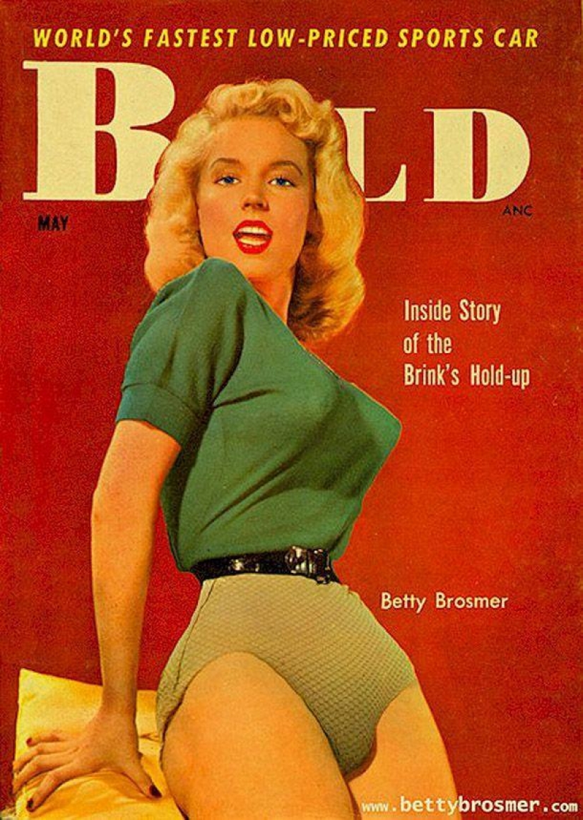Betty Brosmer — el dueño de las más bellas figuras de 50 años