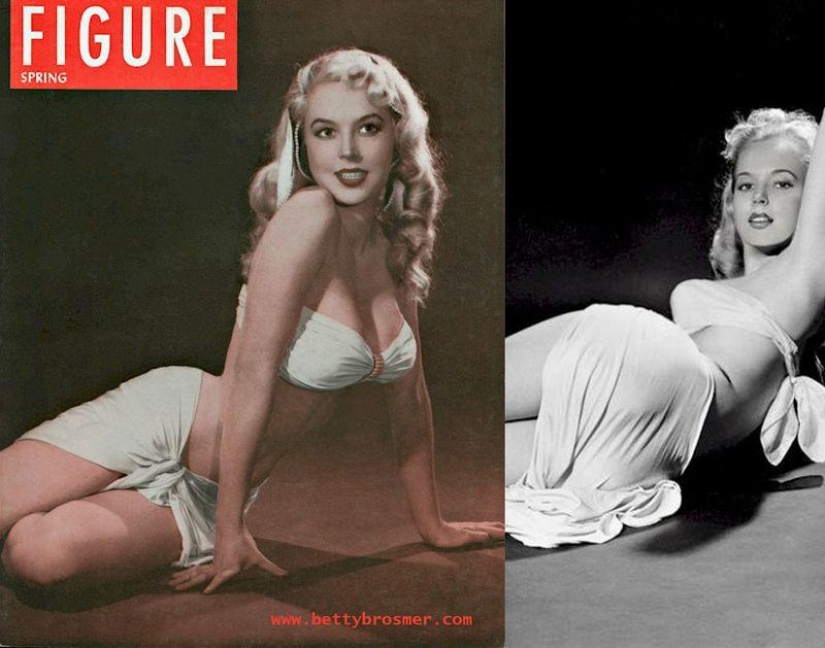 Betty Brosmer — el dueño de las más bellas figuras de 50 años