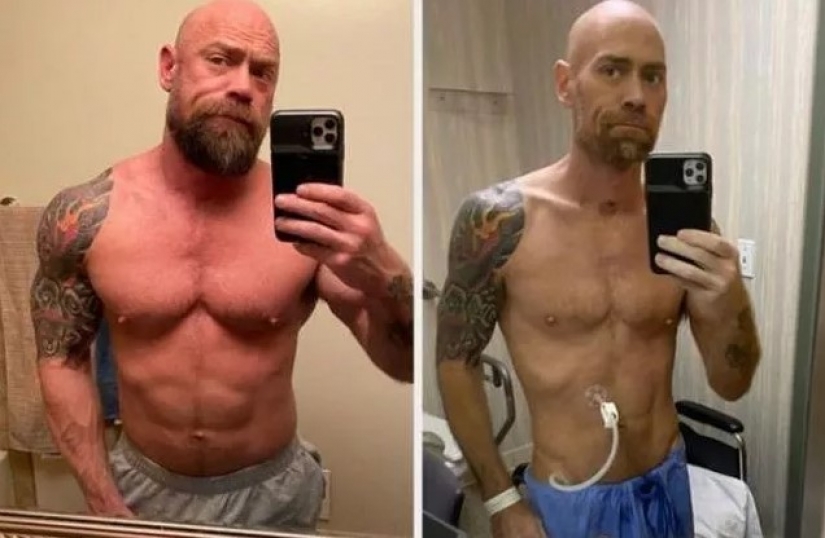 Bodybuilder gay ill with the coronavirus and in 6 weeks lost 23 kg