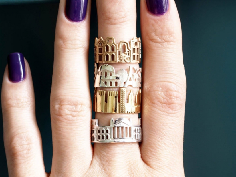 Born in the Siberian snows jeweler creates urban landscapes on the rings
