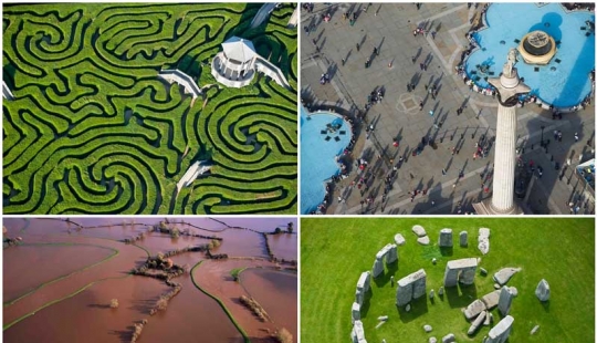 Britain from the height of bird flight