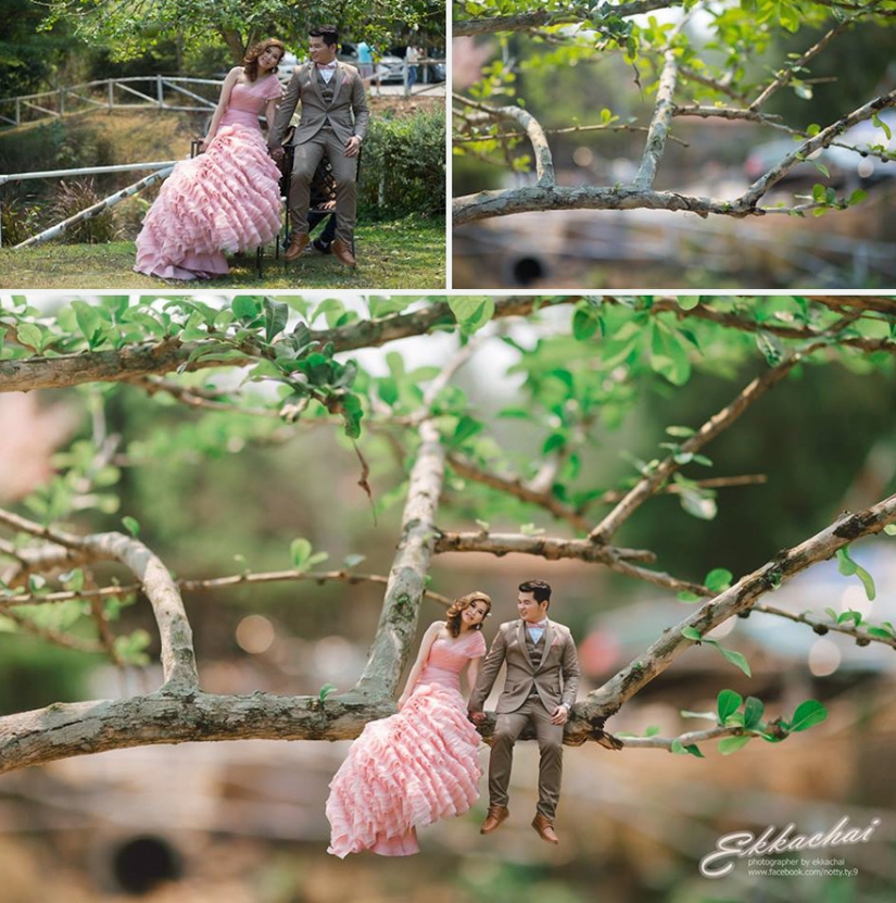 Cariño, he encogido a los recién casados: fotógrafo de bodas en la transformación de los jóvenes enanos