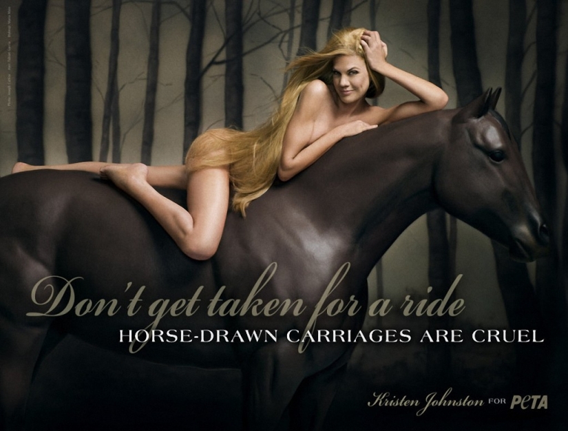 Celebrities who undressed for participation in antimirova campaign PETA