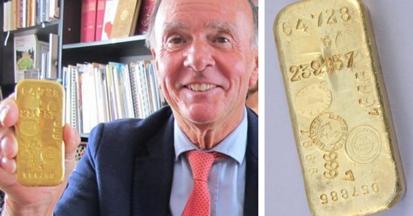 Children from a rich family in France found quarantined the gold bars in grandma's closet