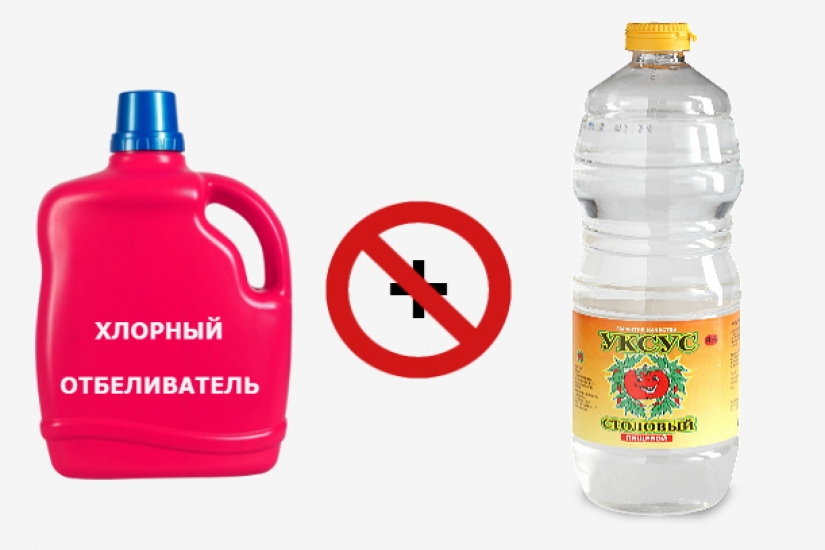 Chlorine + Alcohol = Chloroform! This dangerous combination of household chemicals