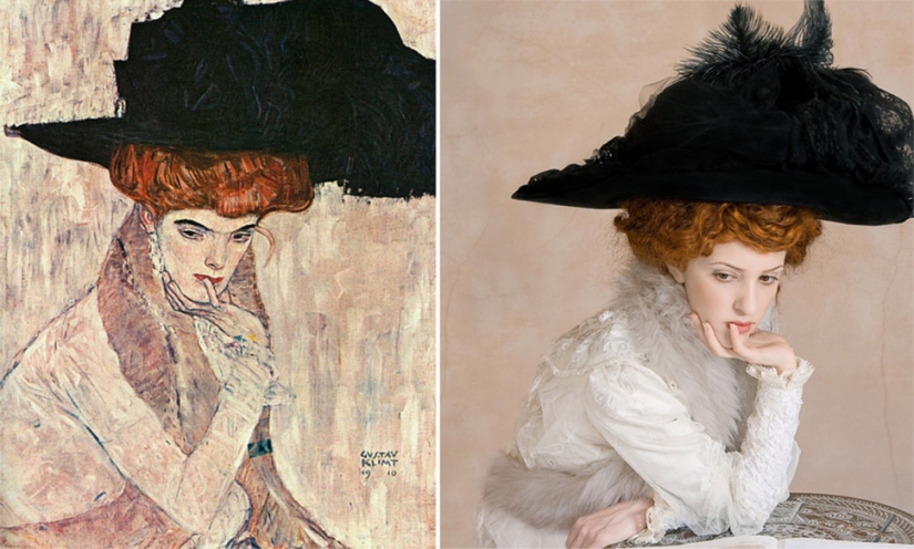 Classic paintings recreated using pictures