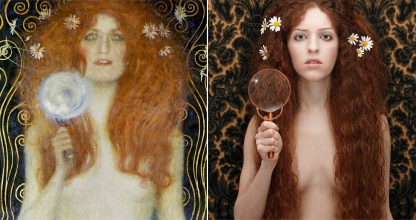 Classic paintings recreated using pictures