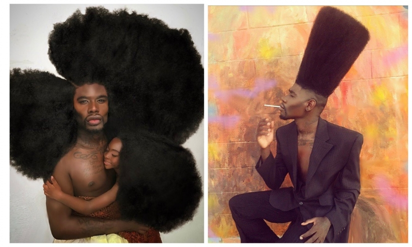 Cloud hair: benny Harlem — the owner of the most stunning hairstyles in Instagram