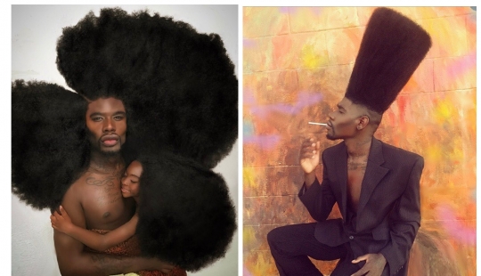 Cloud hair: benny Harlem — the owner of the most stunning hairstyles in Instagram