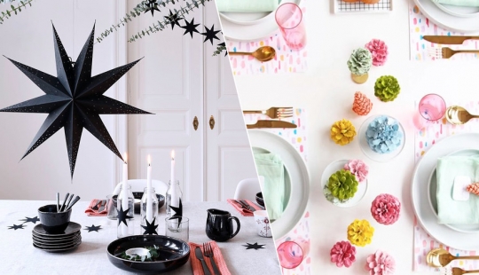 Cómo decorar la mesa para el Nuevo año: 20 ideas fáciles