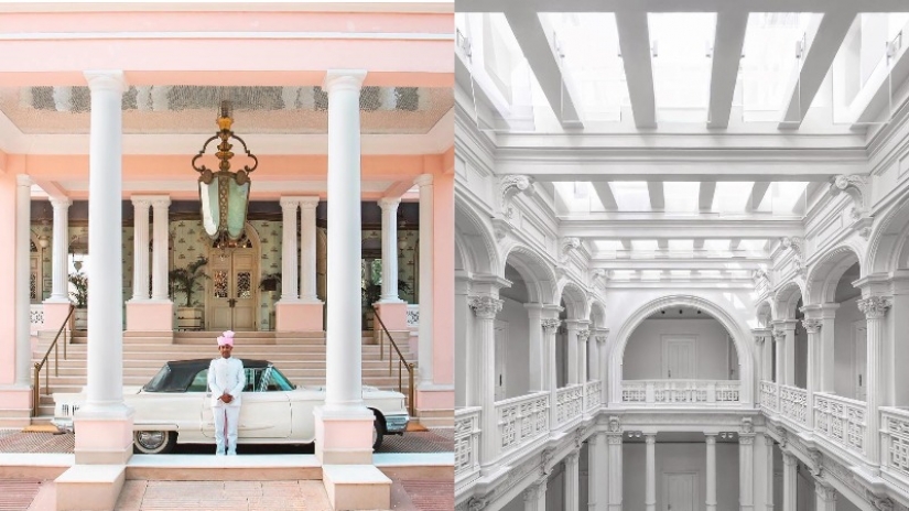 Cómo satisfacer el interior perfeccionista: instagram con imágenes simétricas en el espíritu de las películas de Wes Anderson