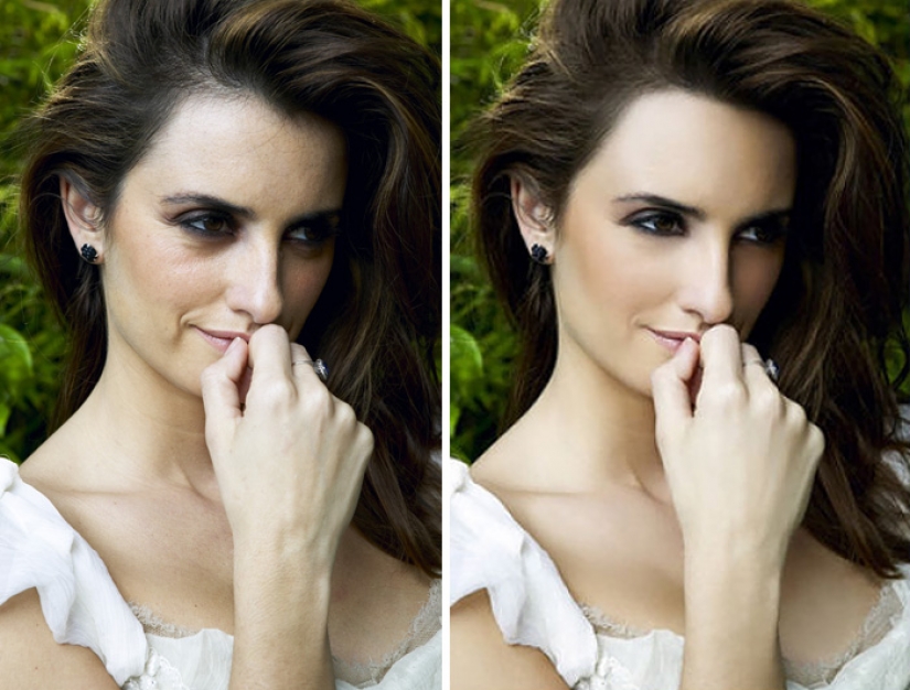 Cómo se crean estándares de belleza poco realistas: celebridades antes y después de Photoshop