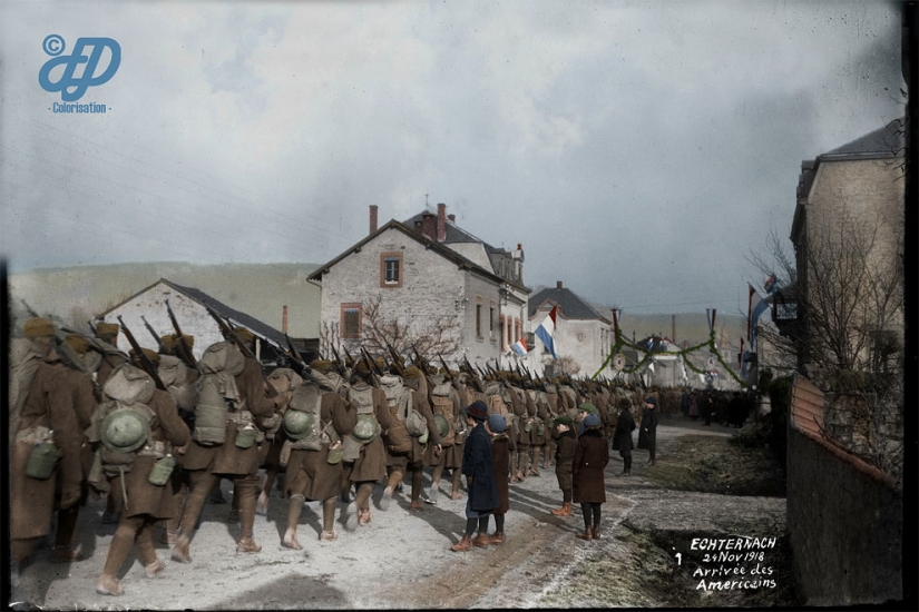 Color images of the First world war, which made like yesterday